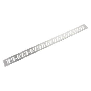 Riex GV44 alumínium szellőzőrács, 60x800 mm, rozsdamentes acél utánzat Kép