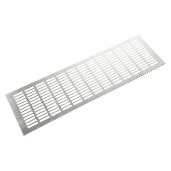 Riex GV44 alumínium szellőzőrács, 150x500 mm, rozsdamentes acél utánzat Kép