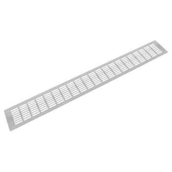 Riex GV44 alumínium szellőzőrács, 100x800 mm, rozsdamentes acél utánzat Kép