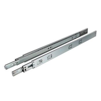 Riex NB51 golyós fióksín, teljes kihúzás ú, nyomásra nyíló, 35kg/33 kg, H45, 1.0* 1.0*1.2 mm, 550 mm Kép