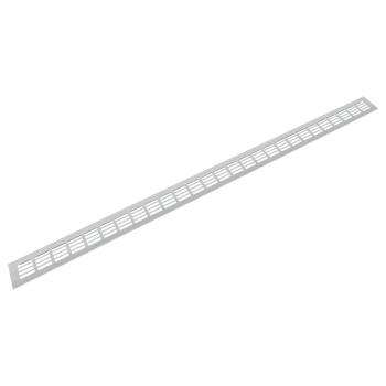 Riex GV44 alumínium szellőzőrács,  60x1000 mm, rozsdamentes acél utánzat Kép