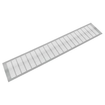 Riex GV44 alumínium szellőzőrács,  150x800 mm, rozsdamentes acél utánzat Kép