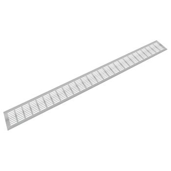 Riex GV44 alumínium szellőzőrács,  100x1000 mm, rozsdamentes acél utánzat Kép