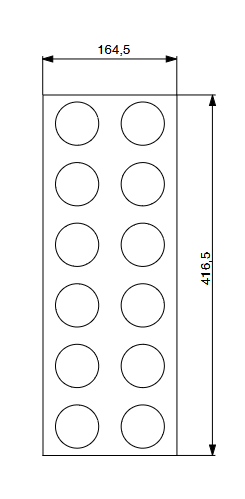 Riex GM60 fűszertartó (12 db) evőeszközt artóhoz (fa), bükk 2.Kép