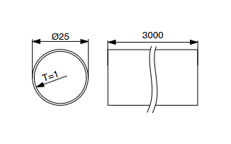 Riex VT23 tartó kerek akasztórúdhoz, átm érő 25 mm, acél, króm 2.Kép