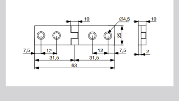 Riex NC06 lapospánt, 63x25 mm, T2, feket e 2.Kép