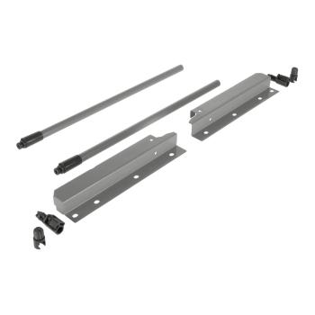 Riex NX40 2 db-os magasító korlát készle t hátsó tartóval, kör keresztmetszetű, 2 04/350 mm, szürke 1.Kép