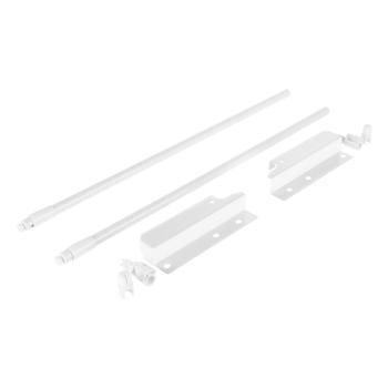 Riex NX40 2 db-os magasító korlát készle t hátsó tartóval, kör keresztmetszetű, 1 40/450 mm, fehér 1.Kép