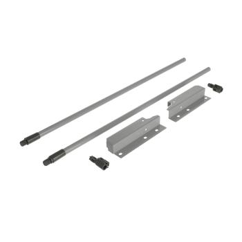 Riex NX40 2 db-os magasító korlát készle t hátsó tartóval, kör keresztmetszetű, 1 40/500 mm, szürke 1.Kép