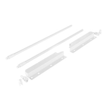 Riex NX40 2 db-os magasító korlát készle t hátsó tartóval, kör keresztmetszetű, 2 04/450 mm, fehér 1.Kép
