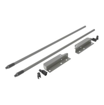 Riex NX40 2 db-os magasító korlát készle t hátsó tartóval, kör keresztmetszetű, 1 40/550 mm, szürke 1.Kép