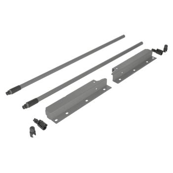 Riex NX40 2 db-os magasító korlát készle t hátsó tartóval, kör keresztmetszetű, 2 04/500 mm, szürke 1.Kép