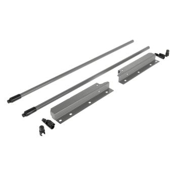 Riex NX40 2 db-os magasító korlát készle t hátsó tartóval, kör keresztmetszetű, 2 04/550 mm, szürke 1.Kép