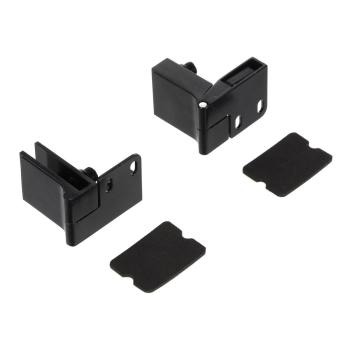 Riex NG50 bútorpánt üvegajtóhoz (max. 5 mm), fekete 1.Kép
