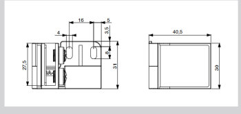 Riex NG50 bútorpánt üvegajtóhoz (max. 5 mm), fekete 2.Kép