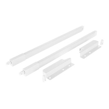 Riex NX40 2 db-os magasító korlát készle t hátsó tartóval, szögl. keresztmetszetű , 140/450 mm, fehér 1.Kép