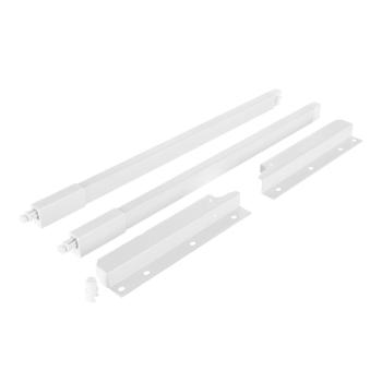 Riex NX40 2 db-os magasító korlát készle t hátsó tartóval, szögl. keresztmetszetű , 204/450 mm, fehér 2.Kép