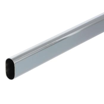 Riex VT24 akasztórúd, kerekített, 30x15 mm, 0,7 mm, 3000 mm, króm Kép
