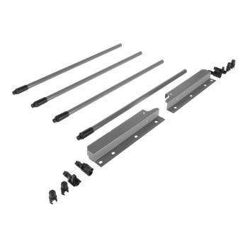 Riex NX40 4 db-os magasító korlát készle t hátsó tartóval, kör keresztmetszetű, 2 04/400 mm, szürke Kép