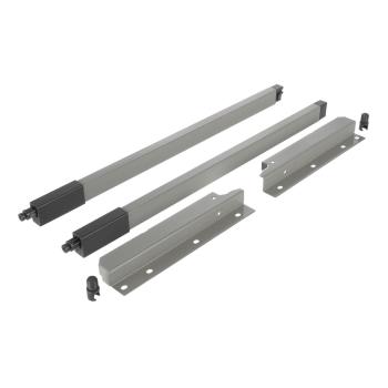 Riex NX40 2 db-os magasító korlát készle t hátsó tartóval, szögl. keresztmetszetű , 204/450 mm, szürke Kép