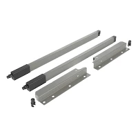 Riex NX40 2 db-os magasító korlát készle t hátsó tartóval, szögl. keresztmetszetű , 204/450 mm, szürke Kép