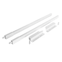 Riex NX40 2 db-os magasító korlát készle t hátsó tartóval, szögl. keresztmetszetű , 140/550 mm, fehér Kép