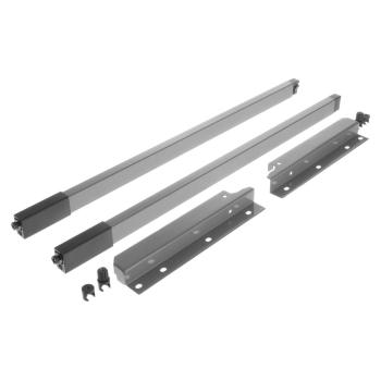 Riex NX40 2 db-os magasító korlát készle t hátsó tartóval, szögl. keresztmetszetű , 204/500 mm, szürke Kép