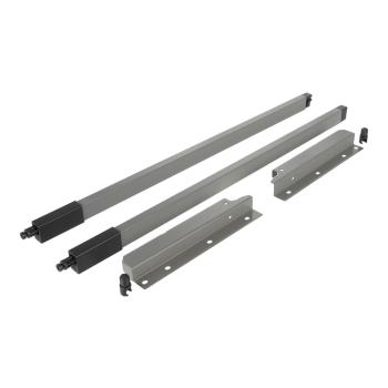 Riex NX40 2 db-os magasító korlát készle t hátsó tartóval, szögl. keresztmetszetű , 204/550 mm, szürke Kép