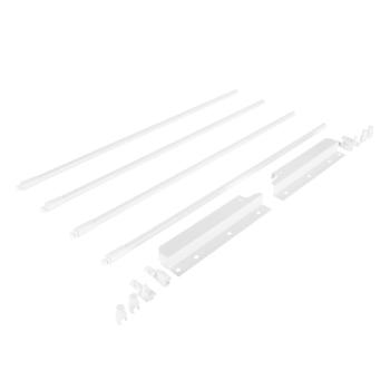 Riex NX40 4 db-os magasító korlát készle t hátsó tartóval, kör keresztmetszetű, 2 04/550 mm, fehér Kép