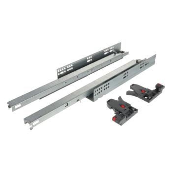 Riex NU80 rejtett fióksín, teljes kihúzá sú, csillapítással, szinkronizált, 40 kg , 350 mm, 3D állítás Kép
