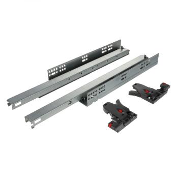 Riex NU80 rejtett fióksín, teljes kihúzá sú, csillapítással, szinkronizált, 40 kg , 500 mm, 3D állítás Kép