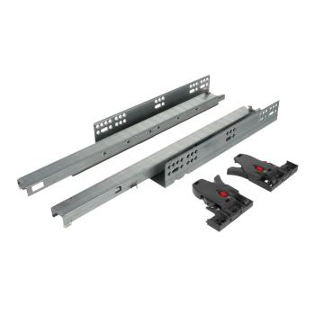Riex NU70 rejtett fióksín, teljes kihúzá sú, nyomásra nyíló, szinkronizált, 35 kg , 450 mm, 2D állítás Kép