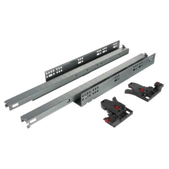 Riex NU80 rejtett fióksín, teljes kihúzá sú, csillapítással, szinkronizált, 40 kg , 550 mm, 3D állítás Kép