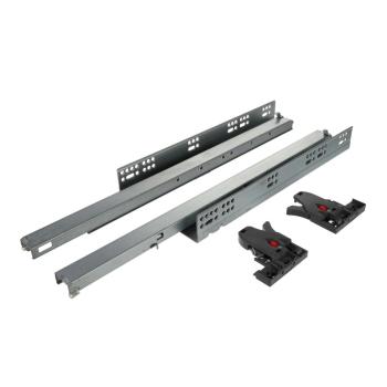 Riex NU70 rejtett fióksín, teljes kihúzá sú, nyomásra nyíló, szinkronizált, 35 kg , 550 mm, 2D állítás Kép