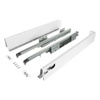 Riex NX40 kettős oldalfalú fióksín, ferd e oldalú, 86/550 mm, fehér Kép