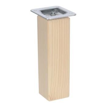 Riex GW25 bútorláb, négyzetes, 45x45 mm, H150, lakkozatlan natúr borovi (4 db/cso mag) Kép