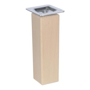 Riex GW25 bútorláb, négyzetes, 45x45 mm, H150, lakkozatlan natúr bükk (4 db/csoma g) Kép