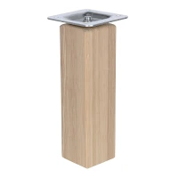 Riex GW25 bútorláb, négyzetes, 45x45 mm, H150, lakkozatlan natúr tölgy (4 db/csom ag) Kép