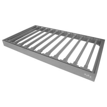 Riex VX75 acél nadrágtartó alumíniumkere ttel, W800, 420 mm, sötétszürke Kép