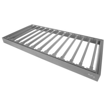 Riex VX75 acél nadrágtartó alumíniumkere ttel, W900, 420 mm, sötétszürke Kép