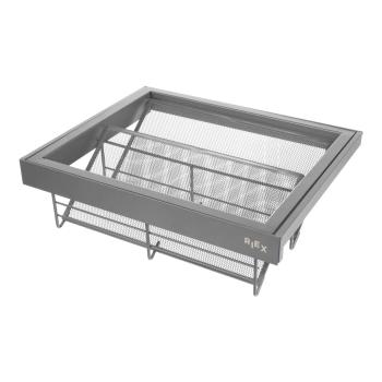 Riex VX85 cipőtartó alumíniumkerettel, H 160, W600, 420 mm, sötétszürke Kép