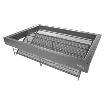 Riex VX85 cipőtartó alumíniumkerettel, H 160, W700, 420 mm, sötétszürke Kép