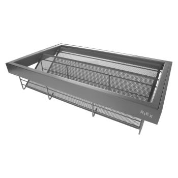 Riex VX85 cipőtartó alumíniumkerettel, H 160, W800, 420 mm, sötétszürke Kép